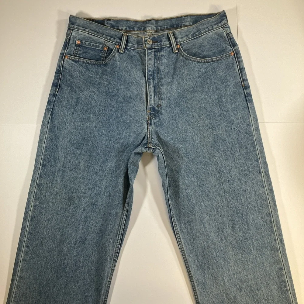Levi's 550 Jeans Mens 38x32 Relaxed Fit Tapered Medium Wash Blue Denim